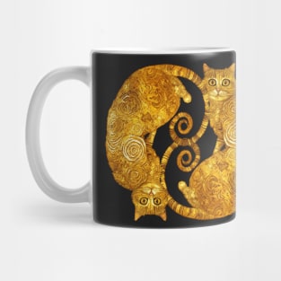 Vintage Gustav Klimt Cat Mug